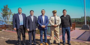 El Intendente Dr. Fabio Martínez, junto a su par de Mayor Otaño, avanzaron en la habilitación de la balsa