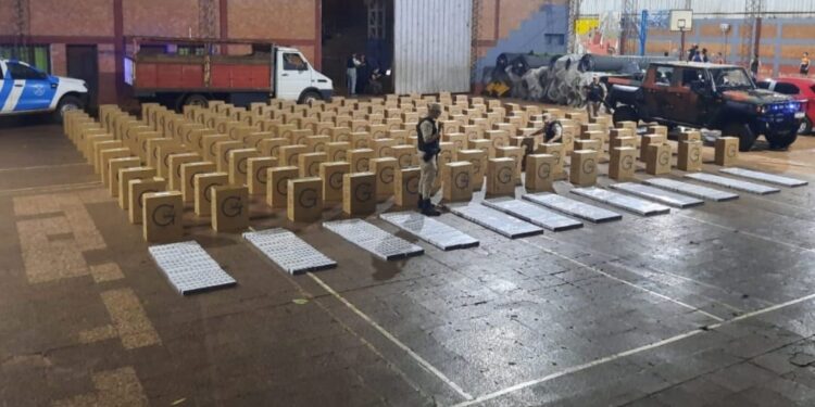 Misiones: Prefectura secuestró 82 mil atados de cigarrillos