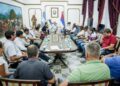Reunión de tareferos, productores y cooperativas con Passalacqua y el obispo de Posadas